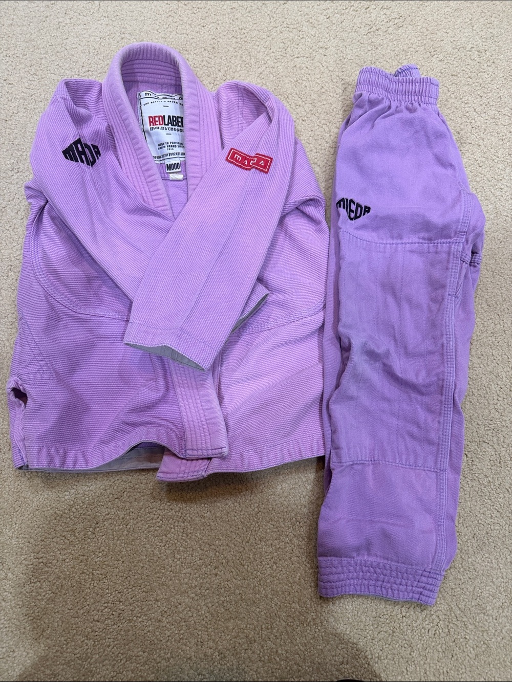 Little Kids' Gi Matching Set in Lavender M00